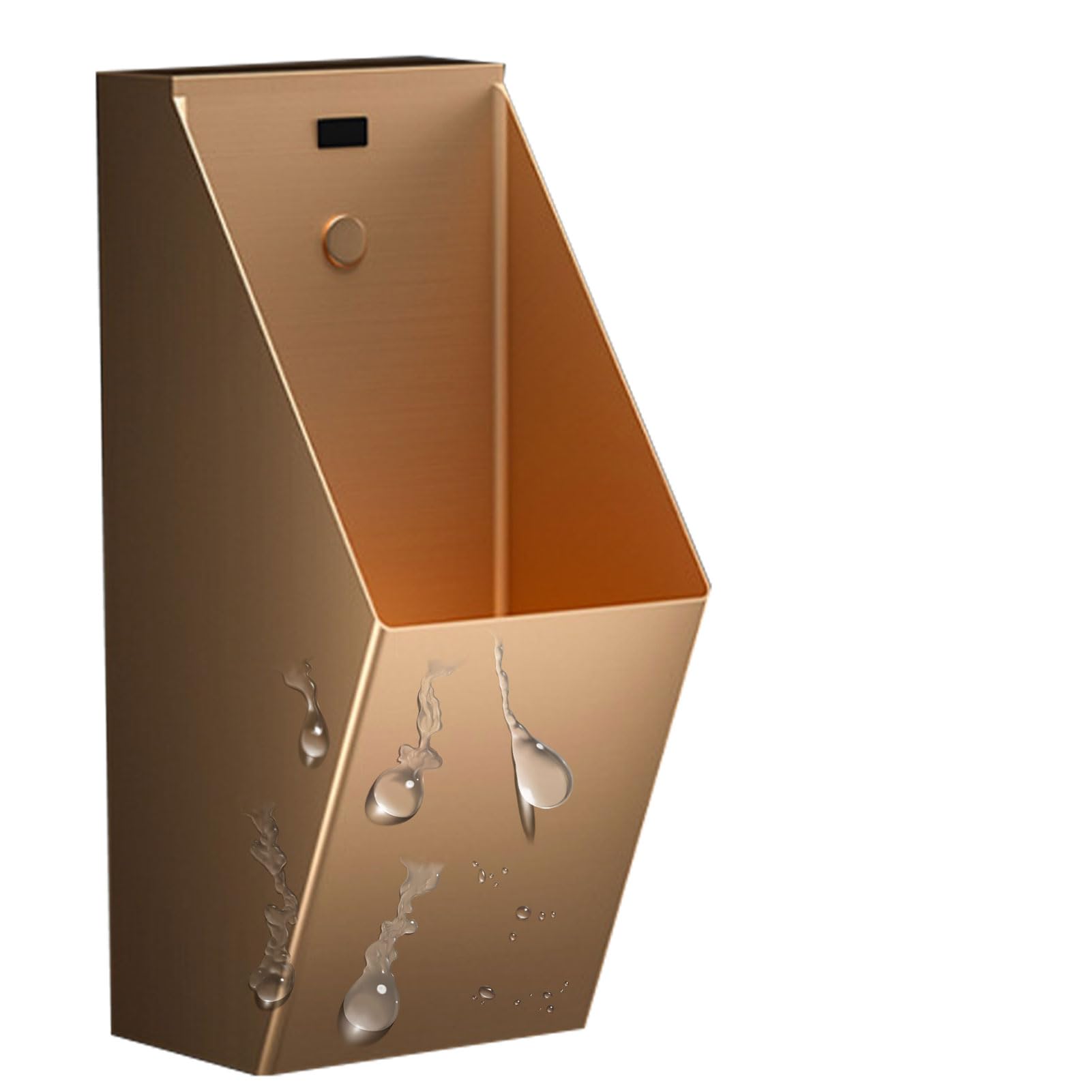 GTHTUHFD Urinal Troughs,Wall-Mounted Urinal 304 Stainless Steel Urinal, Men'S Smart Automatic Sensor Urinals, Urinal Trough With Drainage Kit, High-Efficiency Washout Urinal,