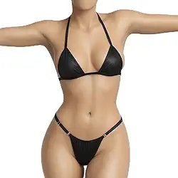 Biquíni micro para bronzear imita marquinha de fita regulavel