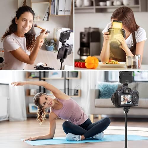 Image of Rechargeable LED Pocket Video Light with Clip, Dimmable Selfie & Photography Fill Light, Type-C Charging, 3200K-6500K Adjustable Brightness for Mobile, Tablet, Laptop, DSLR Camera