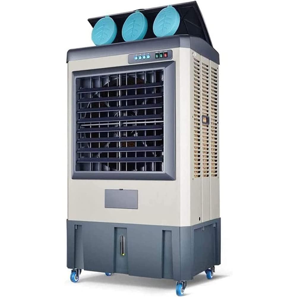 Industrieller mobiler Kühlventilator mit Fernbedienung – 120°-Oszillation, 18-Stunden-Timer, 3 Windgeschwindigkeiten – Kühllösung für das ganze Haus