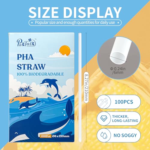 PakTalk Pack de 200 Pitillos Biodegradables de Papel miniatura 2