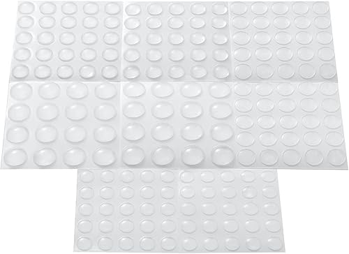 Furnigear Parachoques de goma transparente autoadhesiva suave - Topes de goma transparente para puertas de gabinete, topes transparentes de gabinete