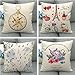 JOVEGSRVA Cartone Animato Cuscino per Note Musicali Fodere per Cuscini Decorativi Cuscino 45 Cm X 45 Cm Fodere per Cuscini per Soggiorno Federe per Divano Letto Set di 4