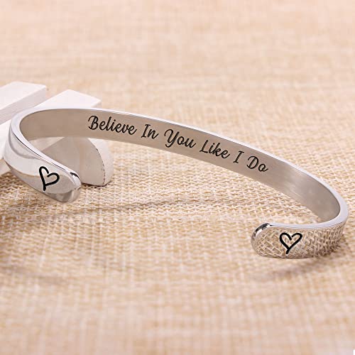 Btysun Bracelets for Women Mothers Day Bracelet Gifts from Daughter Inspirational Gifts for Women Graduation Gifts for Her Motivational Birthday Cuff Bangle Friendship Personalized Mantra Jewelry…