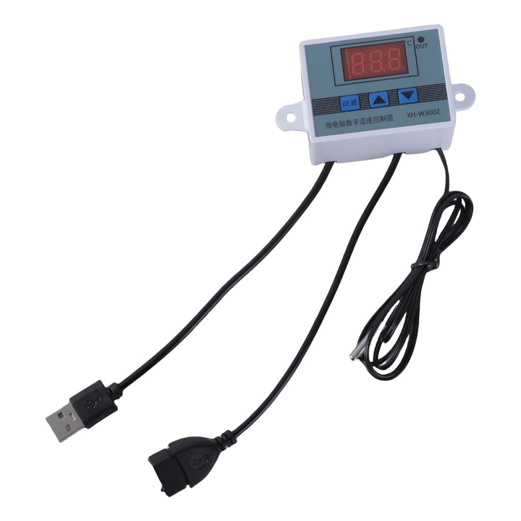 Gmbylby Multicolored Usb 5V Temperature Control Cable Digital Temp Thermostat For Cooling Fan And Blowers With Adjustable Ranges