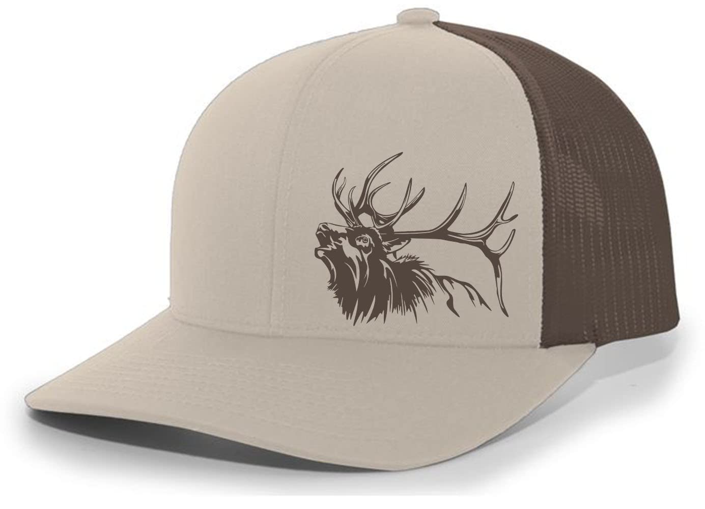 Heritage Pride Elk Antlers Mens Mesh Back Trucker Hat Baseball Cap