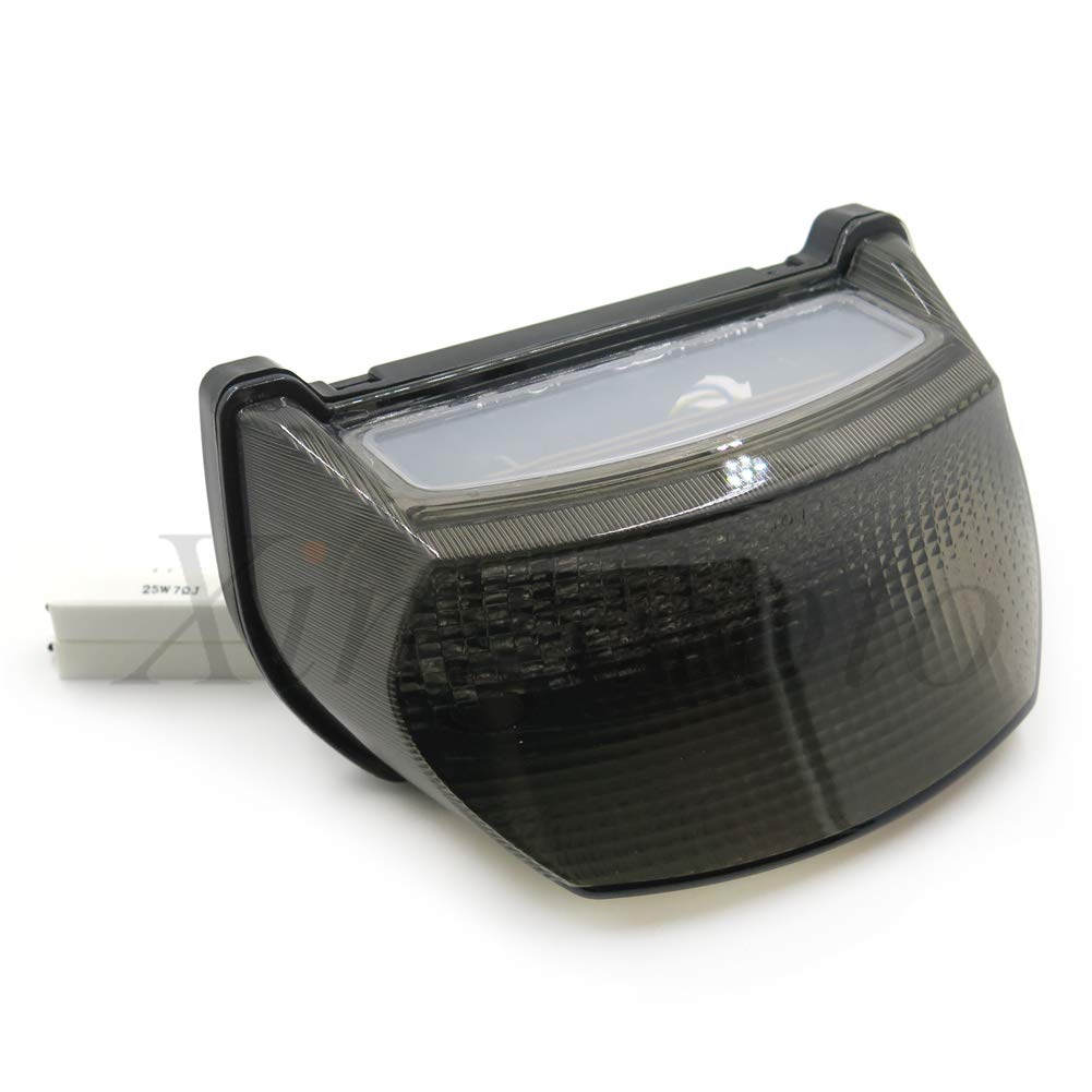 HASkulle Motorcycle Smoke Led Tail Light Brake Light with Integrated Turn Signals Indicators for Kawasaki Ninja 1996-2003 ZX-7R / ZX750 / ZX-7RR - 1995-1997 GPZ 1100 / ZX1100