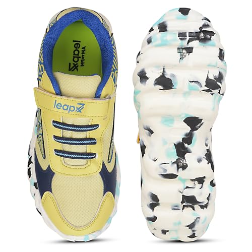 Image of Liberty Leap7x Denial-2 Sports Non Lacing Walking Shoes for Kids with EVA Sole | Suitable for Running and Jogging | Comfortable Outsole | Lightweight Durable and Cushioned Footbed