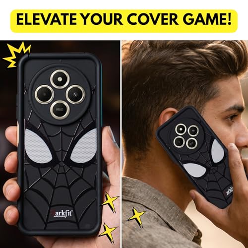 Image of DARKFIT Back Case Cover Compatible for Poco C75 5G | Silicone Case | Camera & Body Protection| Shock Proof | for Poco C75 | Color Black