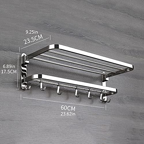 Étagère Om porte-serviettes pliable pour optimiser l'espace de la douche familiale
