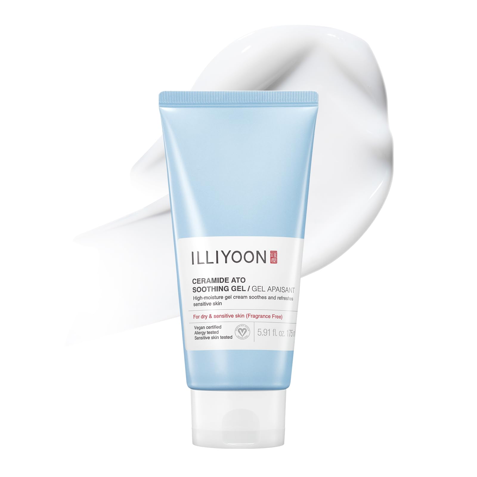 Ceramide Ato Soothing Gel 175ml(5.91oz) | High Moisturizing Cooling Gel Lotion for Tired and Dry Skin