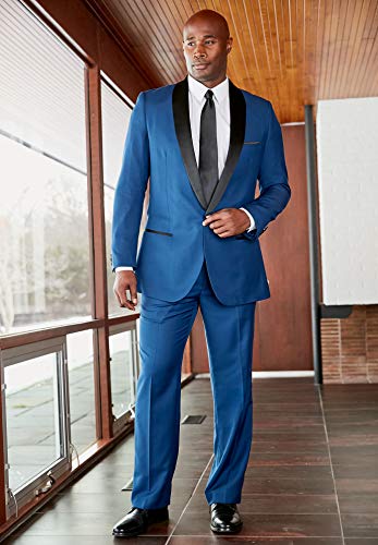 KingSize Men's Big & Tall Plain Front Tuxedo Pants3