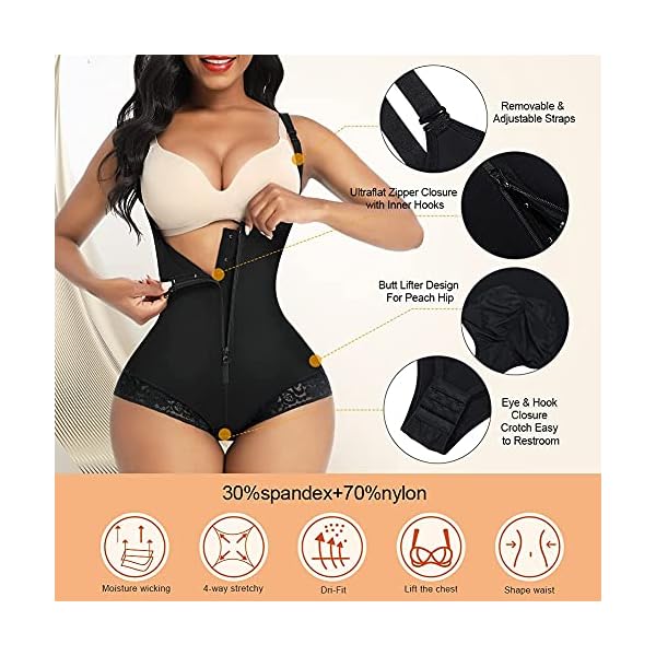 FeelinGirl-Shapewear-for-Women-Fajas-Colombianas-Body-Shaper-Bodysuit-Tummy-Control-Girdle-Corset-Waist-Trainer FeelinGirl Fajas Colombianas Shapewear for Women Tummy Control Post Surgery Compression Garment Body Shaper Girdle