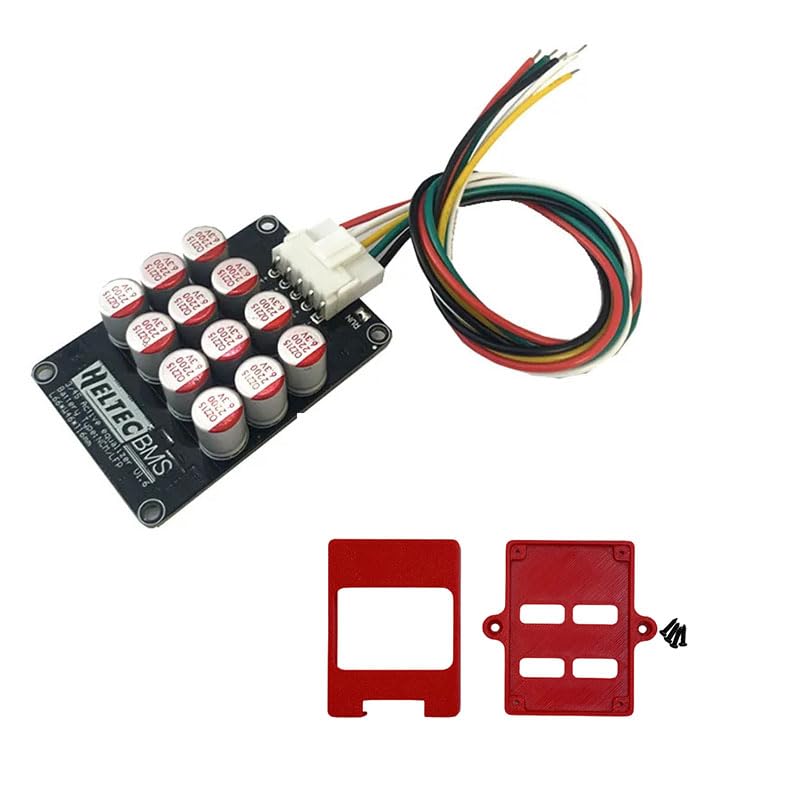 4S Active Balancer lifepo4 4s 3a 5a lipo/lifepo4/lto/Sodium Battery Cell Balancer Group 5A with Shell for 0855A (4S 5A Balancer Shell)