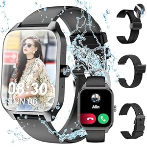 Smartwatch Damen Herren,Fitnessuhr Tracker mit Telefonfunktion 1.83″ Touchscreen,Uhren Fitness Tracker IP67 Wasserdicht/Blutsauerstoff/Pulsmesser/Sportuhr Aktivitätstracker für Android/iOS