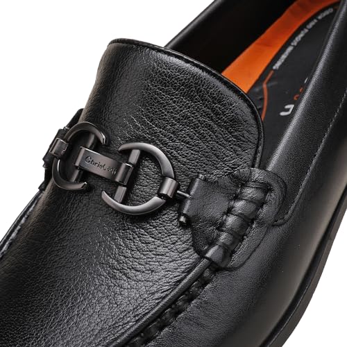 Mens Loafer Shoes. Leather Penny Loafer for Men, Slip-On Formal Business Shoes Buckle Shoes2