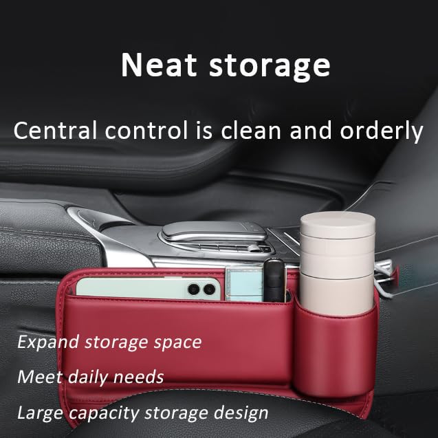 2 Stuks Autostoel Gap Filler voor Volvo V60 2. Gen 2019 2020 2021 2022 2023 2024, Auto Zijzit Gap Plug Strip Stop Dingen Dropping Seat Gaps Lekvrij Pluggen Strips Veegbaar Waterdicht