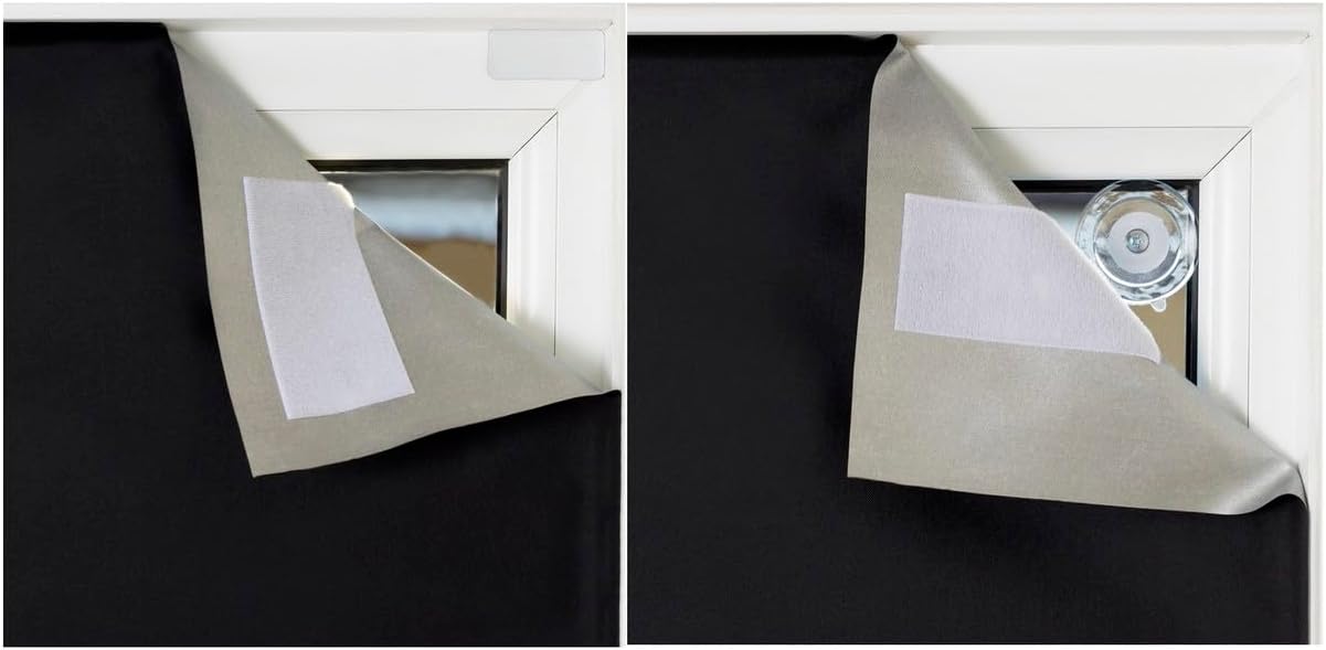 Easynight 100% Blackout Shade for Home and Travel, Includes Suction Cups, Large, Make Any Size and Shape Up to 78x57 Inches, No Drill, Easy to Use Temporary Or Permanent for Home Travel Office