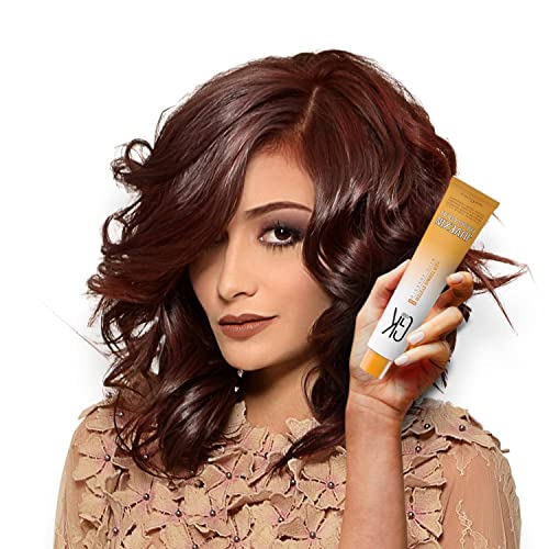 Global Keratin GK HAIR Professional Hair Color Cream Tube 3.4 Fl Oz Nourishing & Cleansing Colors for Styling High Performance Long Lasting Semi Permanent Toner,Intensive Naturals - 8.0 Light Blonde
