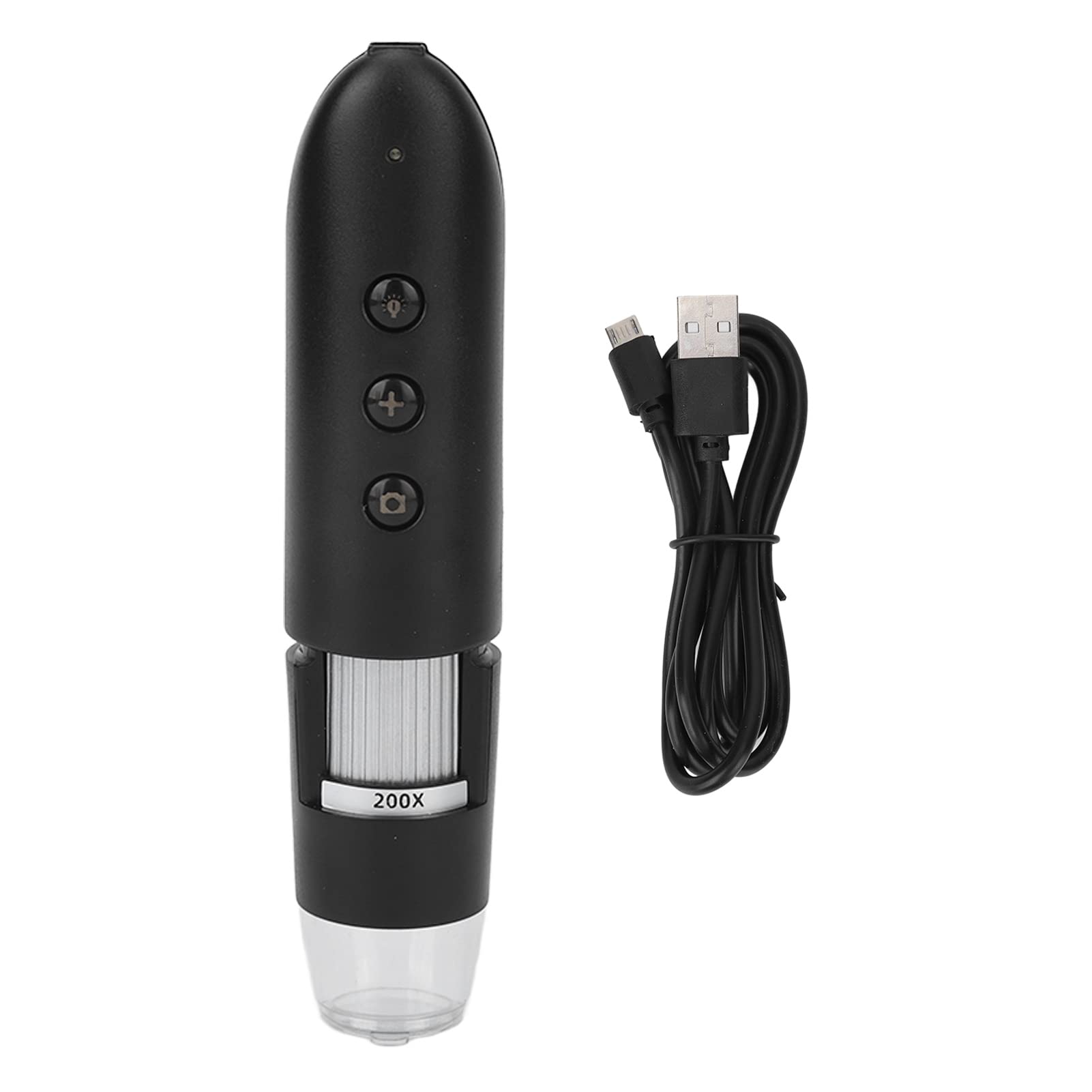 Generic Microscopio Digitale Wireless WIFI Portatile Amplificatore Portatile per Rilevamento del Cuoio Capelluto con Ingrandimento 200X per IOS ABS