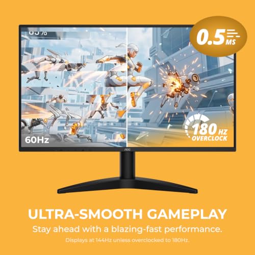 Image of AOC 24 Inch Gaming Monitor FHD 180Hz Overclocked VA HDR Ready, G24B36N