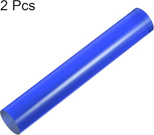 Miniatura 9 de HARFINGTON Rodillos de arcilla acrílica de 6 x 1 pulgadas, rodillo redondo de plástico antiadherente sólido, barra de arcilla polimérica, rodillo de