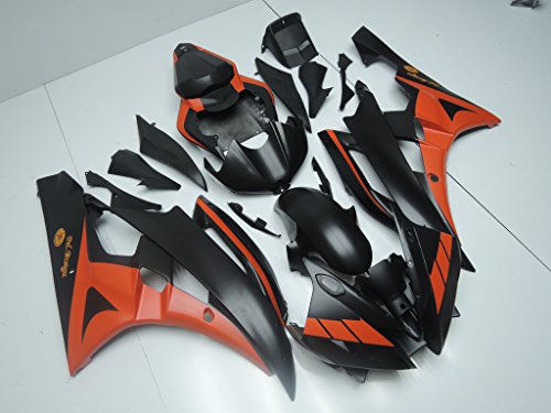 NT FAIRING Orange Black Injection Mold Fairing Fit for Yamaha 2006 2007 YZF R6 New Painted Kit ABS Plastic Motorcycle Bodywork Aftermarket - Thumbnail 3