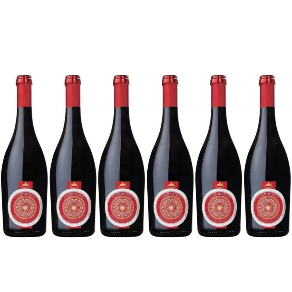 6 LAMBRUSCO di Mantova doux pétillant FEUDO ITALIA