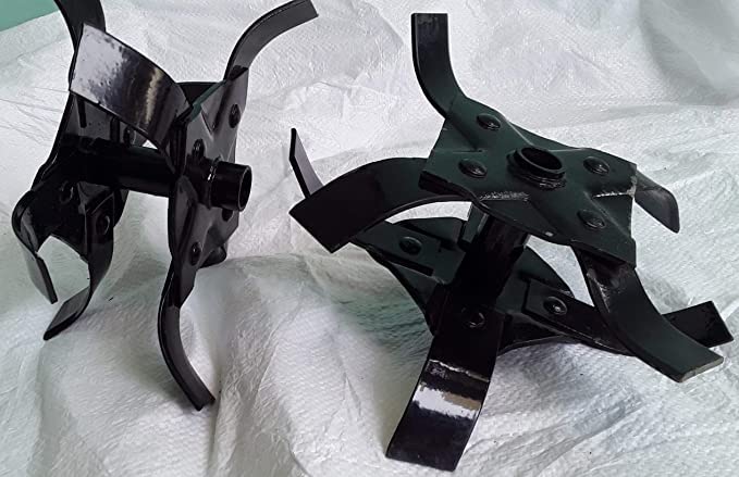Image of Made in India Tiller Blade Set (L+R) for All Type Tiller Attachment (Brush Cutter) -Type Rotor