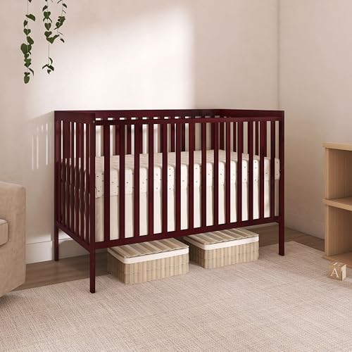 Dream On Me Synergy 5-in-1 Crib, Toddler Bed in Cherry - image 7