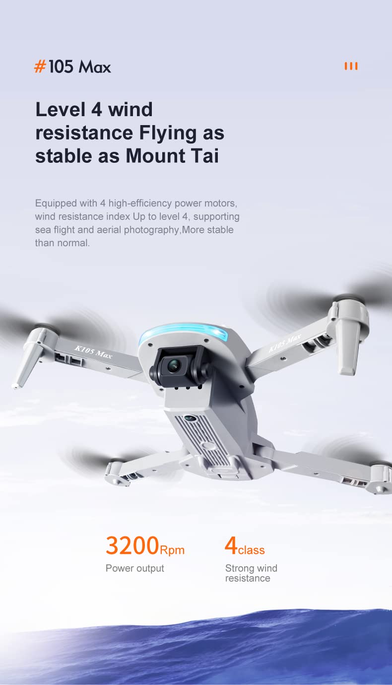 360-stopniowa kamera lotnicza z dronem do unikania przeszkód, podwójny aparat o wysokiej rozdzielczości 4K, zdalnie sterowany dron na podczerwień, quadkopter do unikania przeszkód (Color : 2,