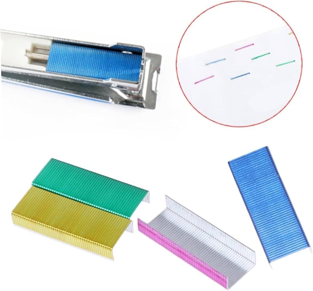 Amazon.co.jp: ミニカラーホッチキス針800個、DIYショップ