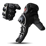 Scoyco Motorcycle Gloves Men Full Finger Breathable Mesh Motorbike Gloves Hard Knuckle Touchscreen M