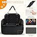 PulseFay Dog Booster Car Seat for Small/Medium Size, Memory Foam Dog Car Seats, Detachable Booster Cushion, Two Side Pockets, Safety Straps, Washable Pet Car Seat (Black)