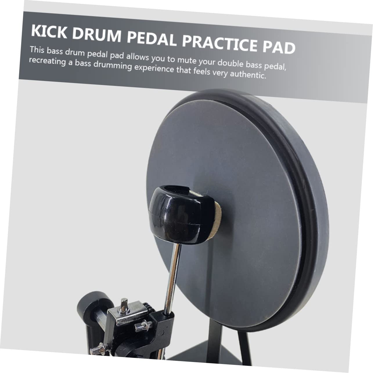 Toyvian Pad Di Pratica Per Batteria Con Pedale Doppio Kick Drum Pedal Per Allenamento E Sviluppo Tecnica Strumento Leggero E Portatile Per Pratiche Silenziose E Controllo Preciso Della Grancassa