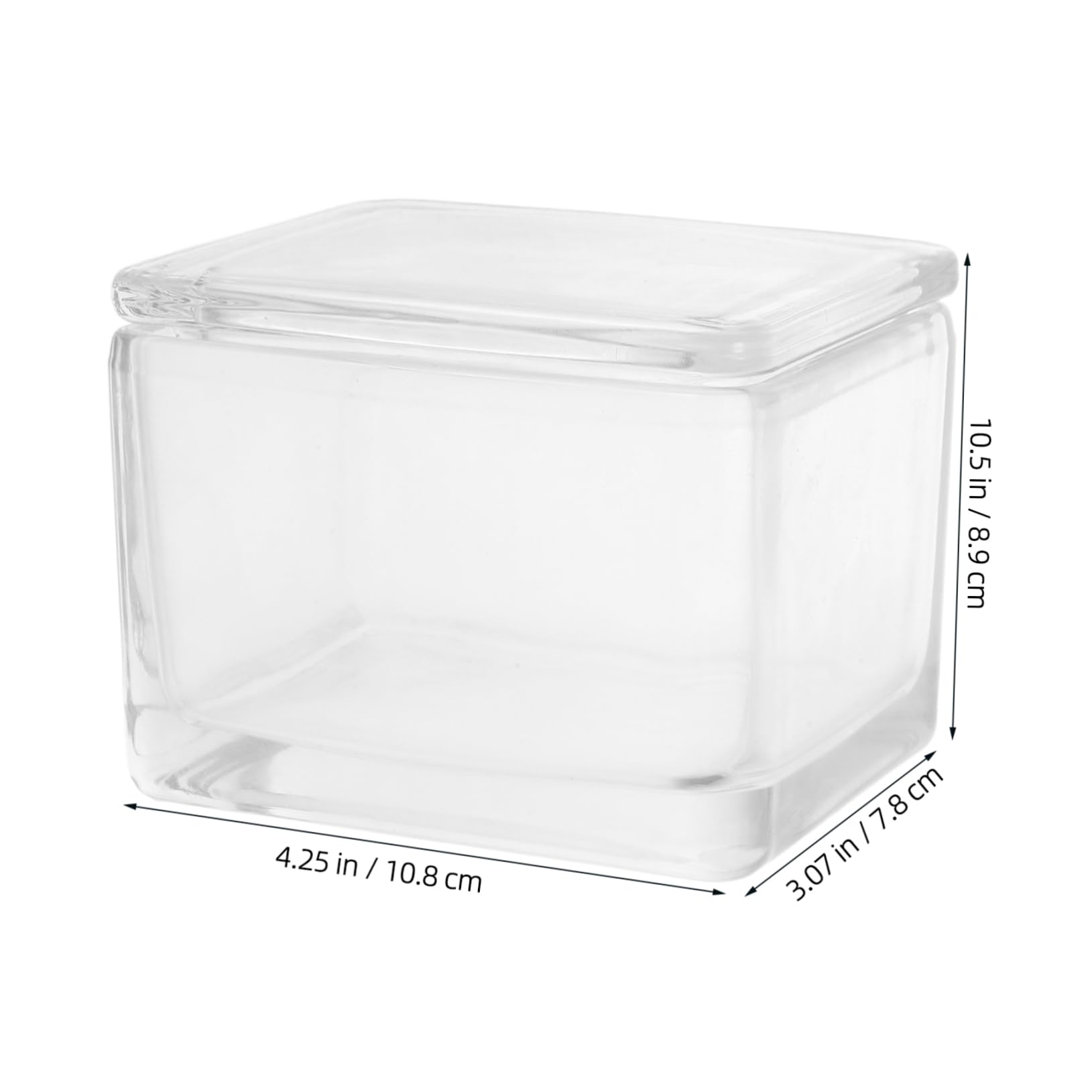 ERINGOGO Microscope Slide Staining Holder 20 Slide Capacity Precision Engineered Glass Jar Lab Use