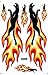 DD Panther Flammen Feuer orange Sticker Aufkleber Folie 1 Blatt 270 mm x 180 mm wetterfest