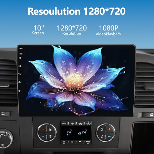 Image of AWESAFE Car Radio Stereo Android 13 for Chevy Silverado 2007-2013 Tahoe Equinox GMC Sierra Yukon with Wireless CarPlay Android Auto Backup Camera