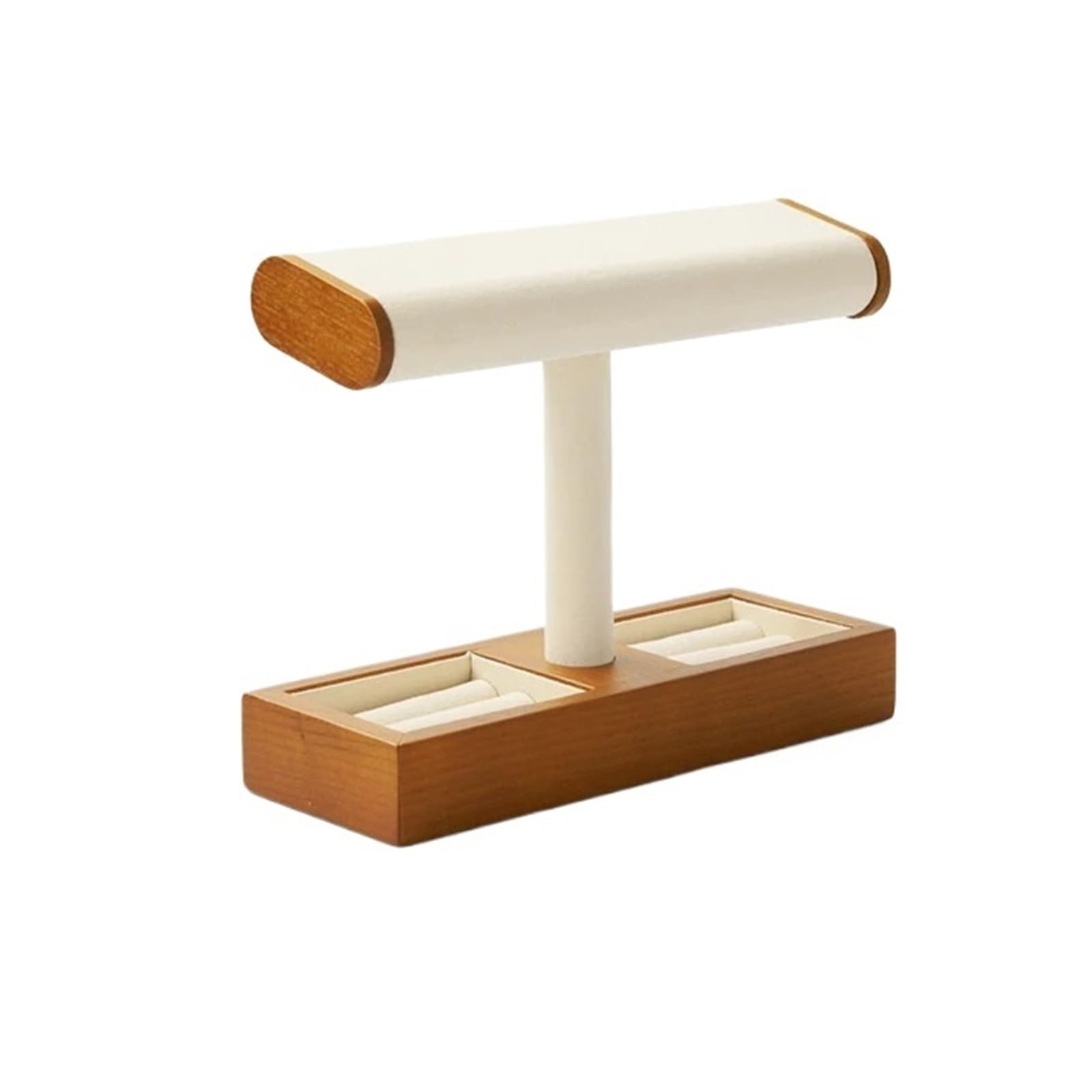 ZWCSHUU Watch Stand Watch T-Bar Rack Organizer Hard Stand Wood Jewelry Bracelet Storage Display Chain Holder(SM19101)