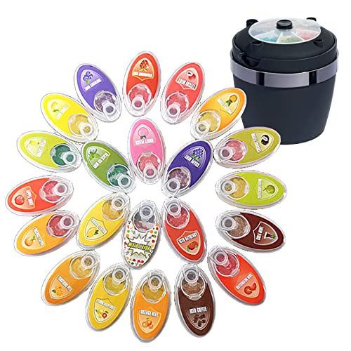 Perlen Mit Zigarettengeschmack, Aromaperlen Zum Räuchern, Zigaretten-Crushballs, Cigarette Crusher Kugelspender, Ball Crusher Spender, Cigarette Filter Capsules (Matte Black) Cover