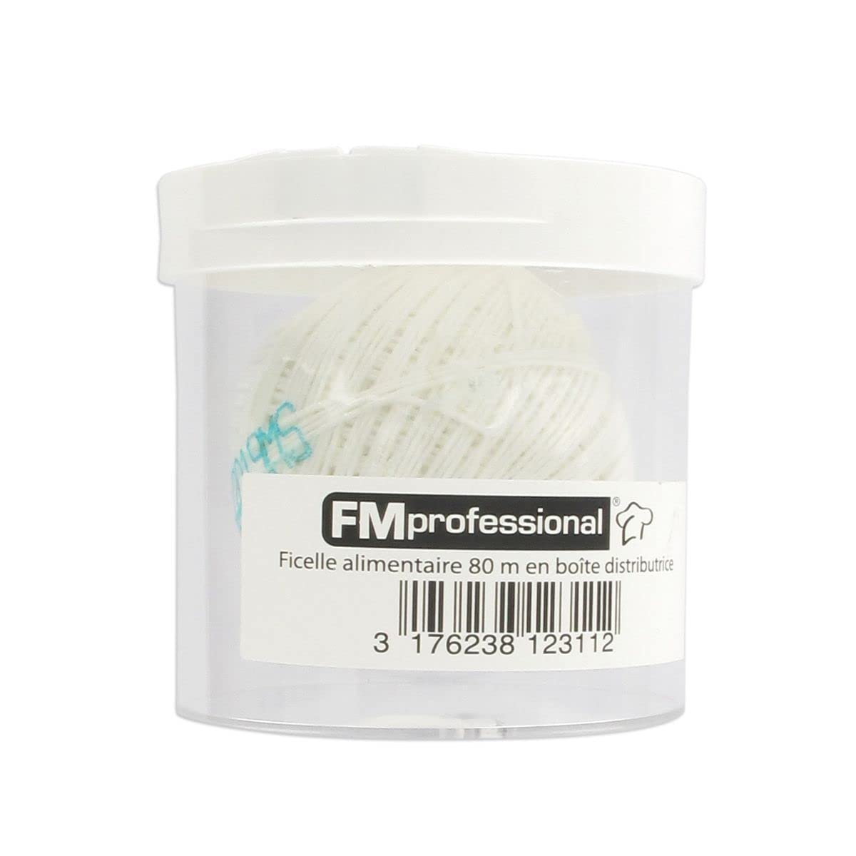 Fackelmann 1231150 Food Storage Twine, White, 8 x 8 x 7.8 cm