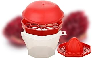 Kwikbuy Plastic Anar Seed/Pomegranate Peeler Extractor- White & Red