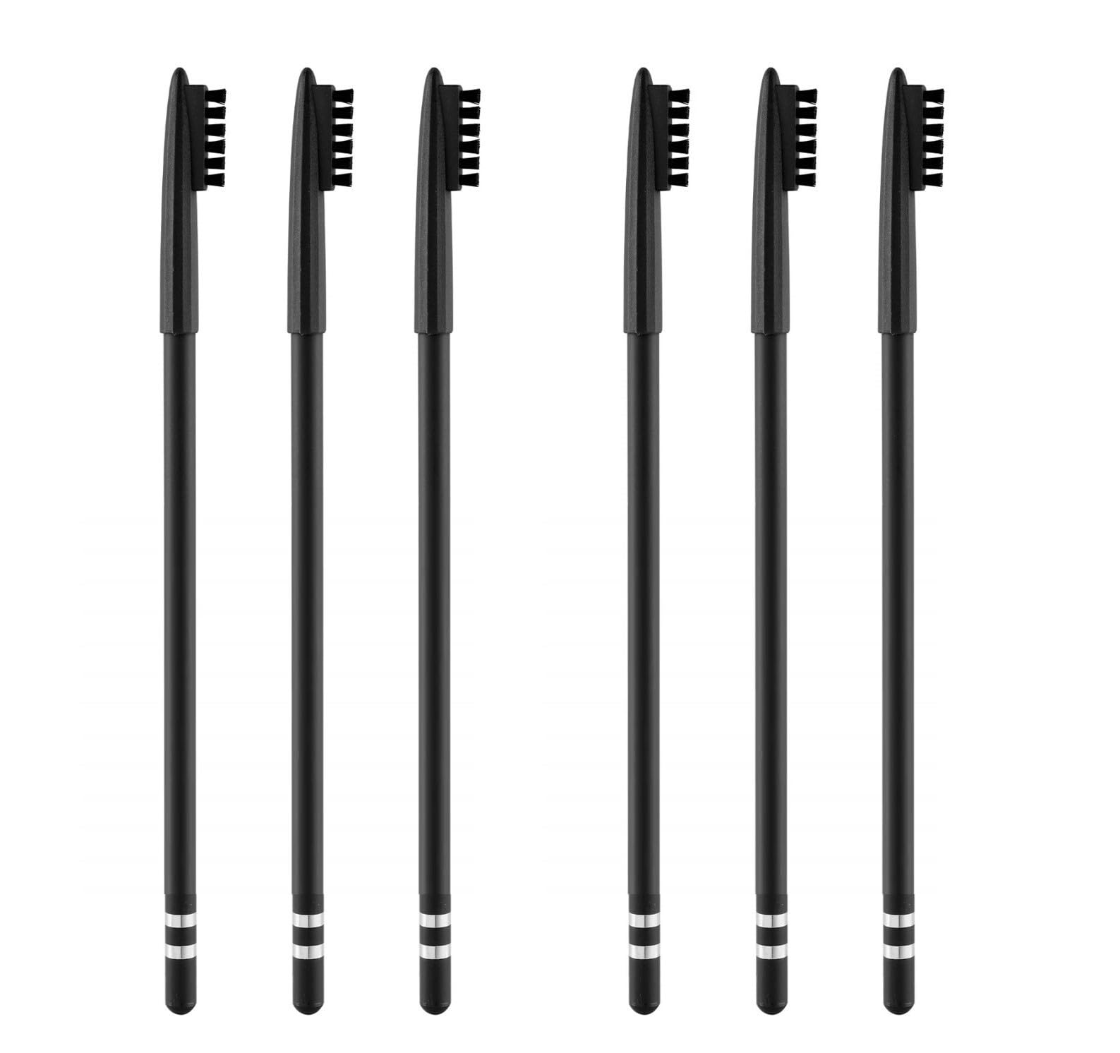 AVARSS Eyebrow Pencil for Professionals, Set of 6, Smudge Proof, Water Proof, with Brush (Black)-image-47