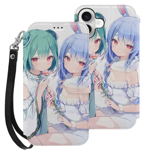 iPhone 16 Plus ��p�P�[�X �蒠�^ ���킢���A�j���� VTuber ��[����� ������ �؂��[�� �X�}�z�P�[�X �y�Ռ��z������TPU�f�� �S�ʕی�z ���z�^ IPhone��p�P�[�X/�J�o�[ �D/�J�[�h���[ ���u��/�X�^���h�@�\ �y�� �ϏՌ� 