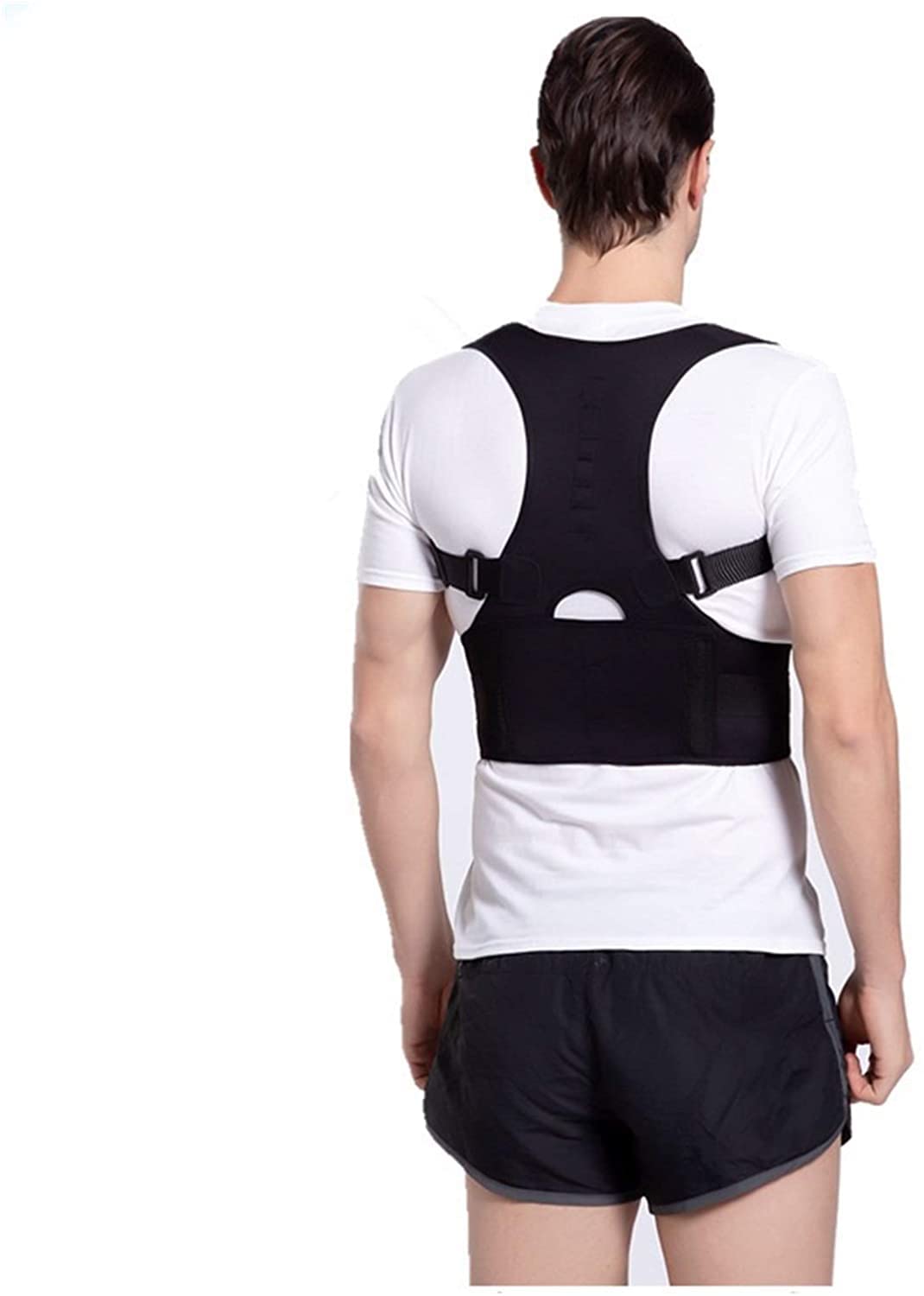 Corrector de Postura magnético Ajustable, corsé, Tirantes para Espalda, cinturón de Espalda, Soporte Lumbar, Corrector Recto para Hombres y Mujeres, Herramientas