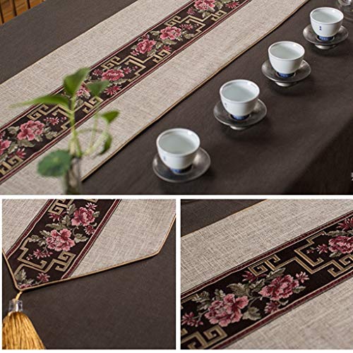 Chemin de table moderne 33x200cm style américain pour table de restaurant et repas à la maison