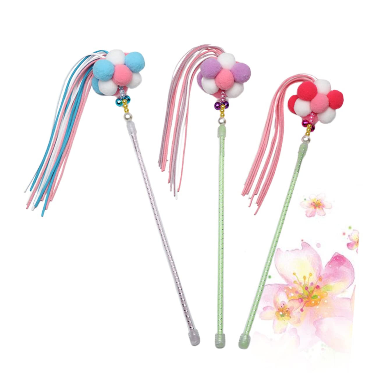 Toddmomy 6 Piezas Rompecabezas de Gato Mascota Juguete de burlas para Gatos Peluches Juguetes Juguete para burlarse de Gatos Varita de Juguete para Gatos el Gato Teaser de Gato Suministros