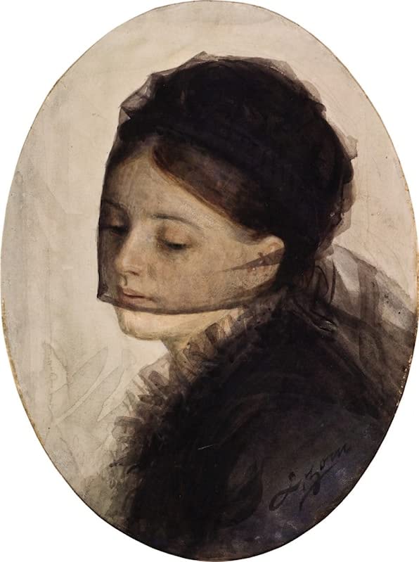 Tableau In Mourning Anders Zorn sur toile fine 58x90 cm impression haute définition