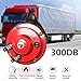 ZJLWYZQQ 300DB Super Loud Train Horns, 12V Waterproof Air Horns Replacement Kit, Car, Motorcycle, Truck, Bike, Boat Car Air Electric Snail Double Horn, Automotive Accessories Universal for Car