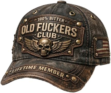 Old Club Vintage Embroidered Cap, Vintage Distressed Baseball Cap...